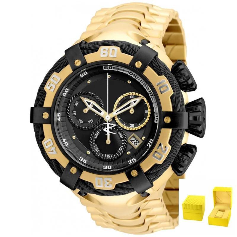 Invicta Bolt 21360 Dourado / Preto Masculino - invita - Relógio